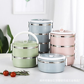 Mua Hộp Cơm Trưa Giữ Nhiệt Ruột Inox 3 Tầng Dung Tích 2600ml