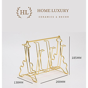 Bình thuỷ tinh chịu nhiệt quai vàng vân kẻ sọc chịu nhiệt - chịu lực dáng thẳng | Ấm thủy tinh Borosilicate siêu nhẹ