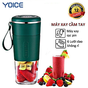 Máy Xay Sinh Tố Cầm Tay YOICE REKKY (150W - 300ml- loại SẠC PIN ). máy xay sinh tố mini - Hàng Chính Hãng