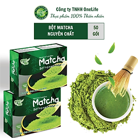 Bột Trà Xanh Nhật Bản Matcha OneLife (Hộp 50 gói)