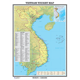 Du lịch Việt Nam tiếng anh khổ A0 (84x113cm)