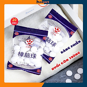 Mua Gói 20 Viên Băng Phiến Để Tủ Quần Áo Long Não Thơm Đuổi Côn Trùng Gián Chuột Kiến Hiệu Quả