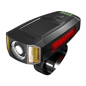 Bike Light Horn Bicycle Lamp 120db Headlight Hooter Ring Blue