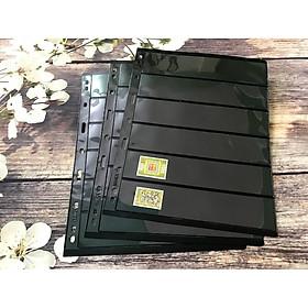 Combo 10 Phơi Đựng Tem PCCB Có 6 Ngăn Đen CB10T6