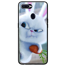 Ốp in cho Oppo F9 Thỏ Trắng Nhăn Mặt - Hàng chính hãng