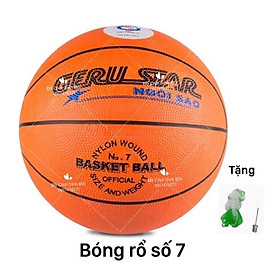 banh bóng rổ số 7 - tặng kim bơm và lưới banh