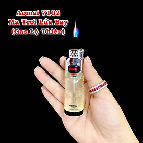 Mua Bật Lửa Aomai 7102 Lửa Bay Trong Suốt – Xài Gas (giao màu ngẫu nhiên)