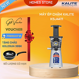 Máy Ép Trái Cây, Máy Ép Chậm Mini KALITE KSJ4411 Tiêu Chuẩn Châu Âu Dung Tích 200 ML Công Suất 200 W - Hàng Chính Hãng