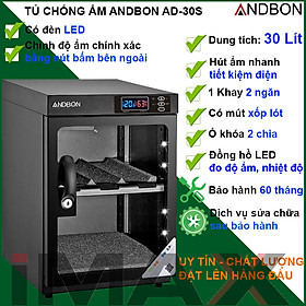 Hình ảnh  Tủ chống ẩm Andbon AD-30S (30 Lít) - Hàng Chính Hãng