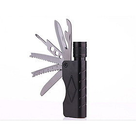 Mua Đèn pin kiêm bộ dụng cụ đa năng gấp gọn 7 chi tiết trong 1 ( Tặng kèm quạt mini cắm cổng USB ngẫu nhiên )