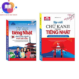 Sách - Combo 2 cuốn tiếng Nhật dành cho người mới bắtđầu+Tập viết chữ KANJI trong tiếng Nhật dành cho người mới bắt đầu