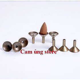 Mua Đế trụ đồng đặt nụ trầm thác khói- Phễu đặt hương trầm  phụ kiện kệ tượng gốm