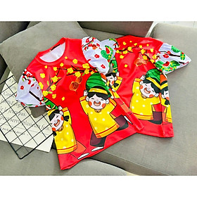 Đầm váy suông babydoll tay phồng mùa hè cho bé gái size 12-40kg chất thun lạnh mềm mát