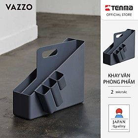TENMA Khay Nhựa Văn Phòng Phẩm Vazzo JAPAN QUALITY, Có Tay Cầm, Chất Liệu Dẻo Dai