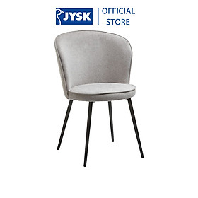 Ghế bàn ăn | JYSK Risskov | kim loại/polyester | nhiều màu | R58xS60xC82cm