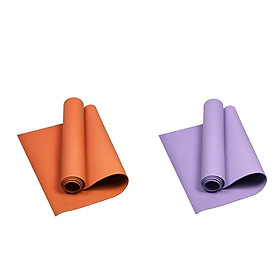 2 Pieces Of Yoga Mat Free Of Harmful Substances - 173 X 60cm, 4mm Thick -