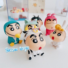 Mô hình Shin Cậu bé bút chì Shinnosuke - Shin chan Cosplay dễ thương bền màu chất liệu an toàn Đồ chơi quà tặng 4,5~6cm