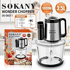 Mua Máy xay đa năng 5in1 SOKANY SK-06011 dung tích 3.5L tích hợp xay  ép  cắt  thái vô cùng tiện lợi - HÀNG CHÍNH HÃNG - DELIYA