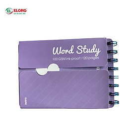 Hình ảnh Sổ Học Từ Vựng KLONG Word Study A6 120 trang, 4 màu bìa Pastel / Sổ tay lò xo
