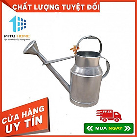 Mua Bình tưới cây bằng tôn kèm vòi hoa sen 10L - Bình tưới cây Đầu Ô doa có các lỗ phun mưa phùn làm tưới cây đều