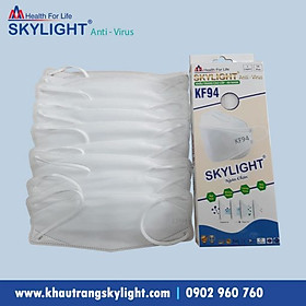 Khẩu trang y tế Skylight KF94 ngăn chặn vi khuẩn, bụi mịn - Màu TRẮNG