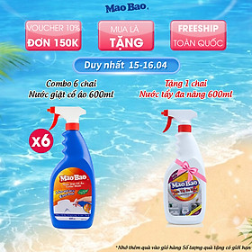 Combo 06 Chai Nước Giặt Cổ Áo Mao Bao 600ml