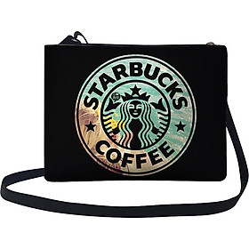 Túi Đeo Chéo Nữ In Hình Starbucks Coffee - TUTE151 (24 x 17 cm)