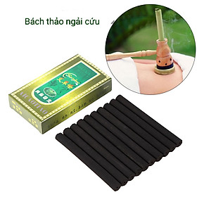 Mua Hộp 10 điếu ngải cứu không khói cao cấp - Nhang ngải cứu không khói dùng trong châm cứu  dưỡng sinh đông y