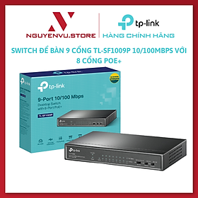 Mua Bộ Chia Tín Hiệu Switch Để Bàn TP-Link TL-SF1009P 9 Cổng 10/100Mbps với 8 Cổng PoE - Hàng Chính Hãng