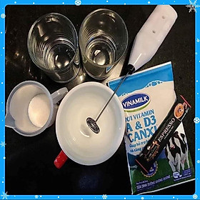 Mua Máy Cầm Tay Mini Đánh Trứng Tạo Bọt Cà Phê Khuấy Cực Mạnh - Pin - 1 Cái - Màu Ngẫu Nhiên  - Hàng Chất Lượng
