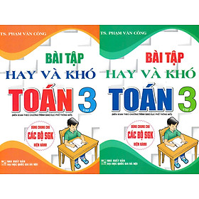 Sách - Combo Bài Tập Hay Và Khó Toán Lớp 3 - (Tập 1 + 2) - HA