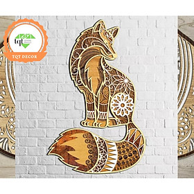 Mua Tranh gỗ Linh thú phong thủy nhiều lớp 9