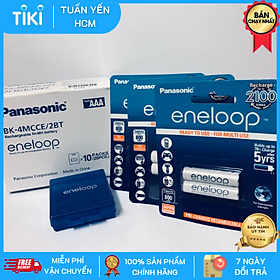 Bộ 3 vỉ (6 viên) pin sạc Panasonic Eneloop AAA BK-4MCCE/2B-V-Hàng chính hãng