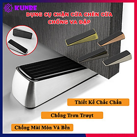 Dụng Cụ Chặn Cửa Chèn Cửa KUNBE Chất Liệu Cao Su Bo Kim Loại Chống Va Đập