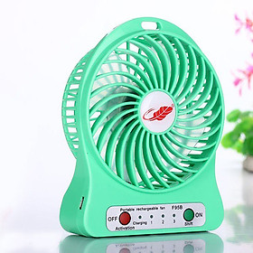 Quạt sạc mini cầm tay 3 mức độ gió màu sắc đa dạng giao ngẫu nhiên