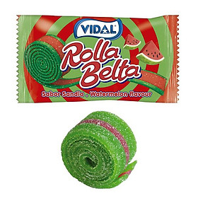 Kẹo cuộn Vidal Rolla Belta Dưa hấu 19g Combo 24 gói