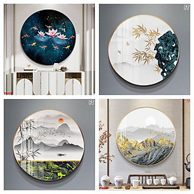 Mua Tranh tròn tranh pha lê decor phòng xịn sò đẹp