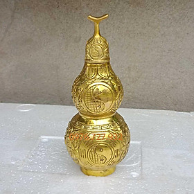 Mua Hồ lô bát quái bằng đồng cao 14cm  hồ lô phong thủy
