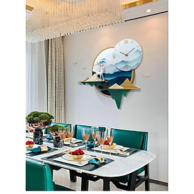 Mua Đồng Hồ Trang Trí Tranh Nghệ Thuật Non Nước Hữu Tình Phong Cách Mới - Tranh Treo Tường Loại 1