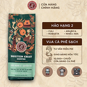 Cà phê xay nguyên chất HẢO HẠNG 2 Premium Coffee No. 2 phong cách Ý hương vị đậm đà, thơm nồng, hậu vị ngọt