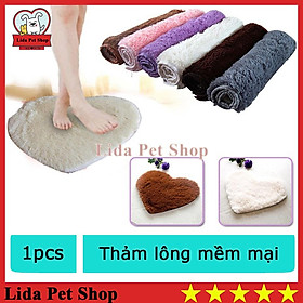 Mua Thảm lông trải sàn mềm mại hình trái tim