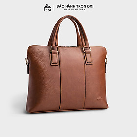 Cặp Công Sở Lata ( Thời trang nam basic đựng laptop 14,6 inch - Cặp da CA29 )