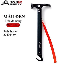 Búa Đa Năng Đóng Đinh Dã Ngoại Thép BSWOLF-PJ130,Sử dụng cắm trại, camping, du lịch.Tiện Lợi