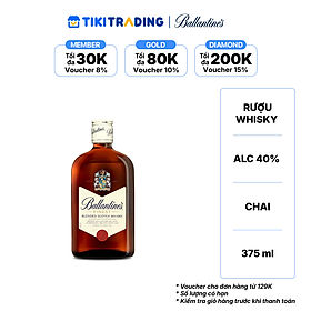 Rượu Whisky Ballantines Finest Nồng Độ Alc 40% 375ml 40% KHÔNG KÈM HỘP