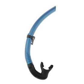 Diving Swimming Center Snorkel Silicone Breathing Tube Mouthpiece Light Blue