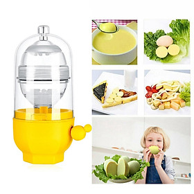 Golden Egg Maker, Egg Scrambler Shaker Eggs Yolk White Mixer Hand Powered Manual Self-Control Speed Whisk, Nutritious Food