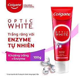 Kem Đánh Răng Colgate trắng răng Enzyme Plus Mineral làm trắng răng an