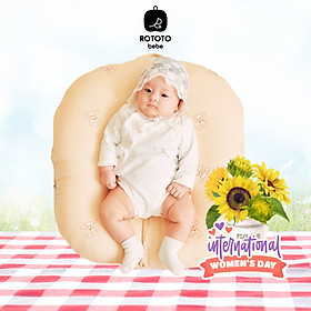 Gối chống trào ngược Rototo bebe chính hãng chất liệu Cotton