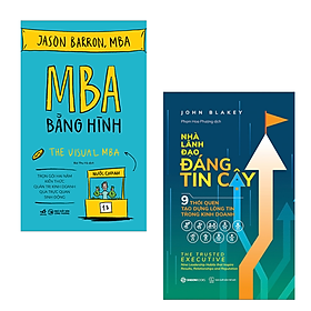 Combo 2 Cuốn Quản Trị Lãnh Đạo Hay-MBA Bằng Hình+ Nhà Lãnh Đạo Đáng Tin Cậy