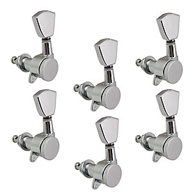 6Pcs Guitar Machine Heads Knobs Guitar String Tuning Pegs Tuner 6 Left